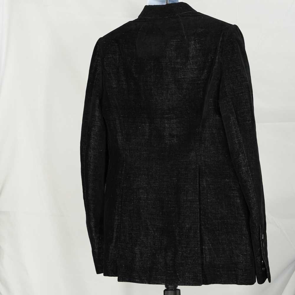 Rick Owens Larry Black Velvet Blazer Suit Jacket … - image 8