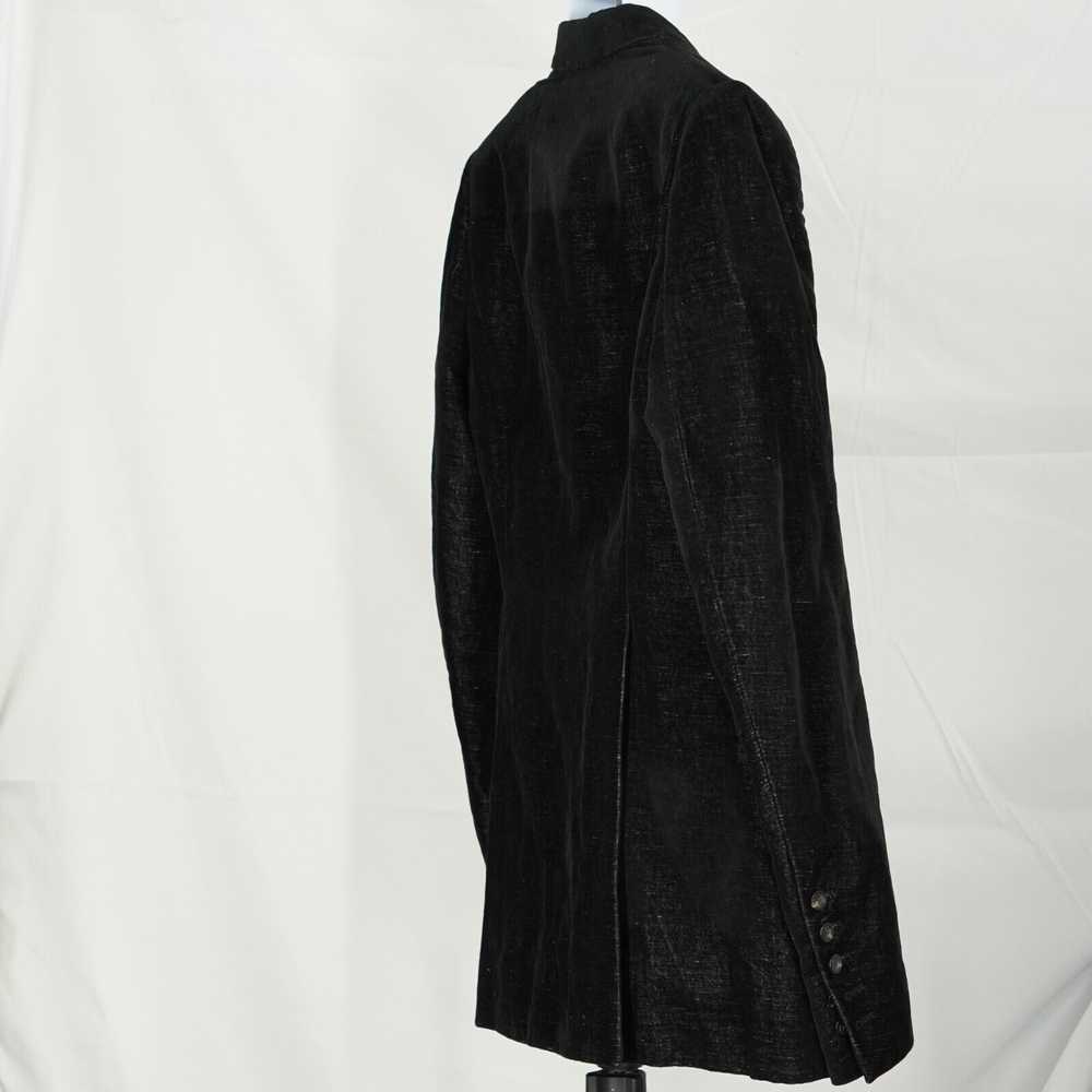 Rick Owens Larry Black Velvet Blazer Suit Jacket … - image 9