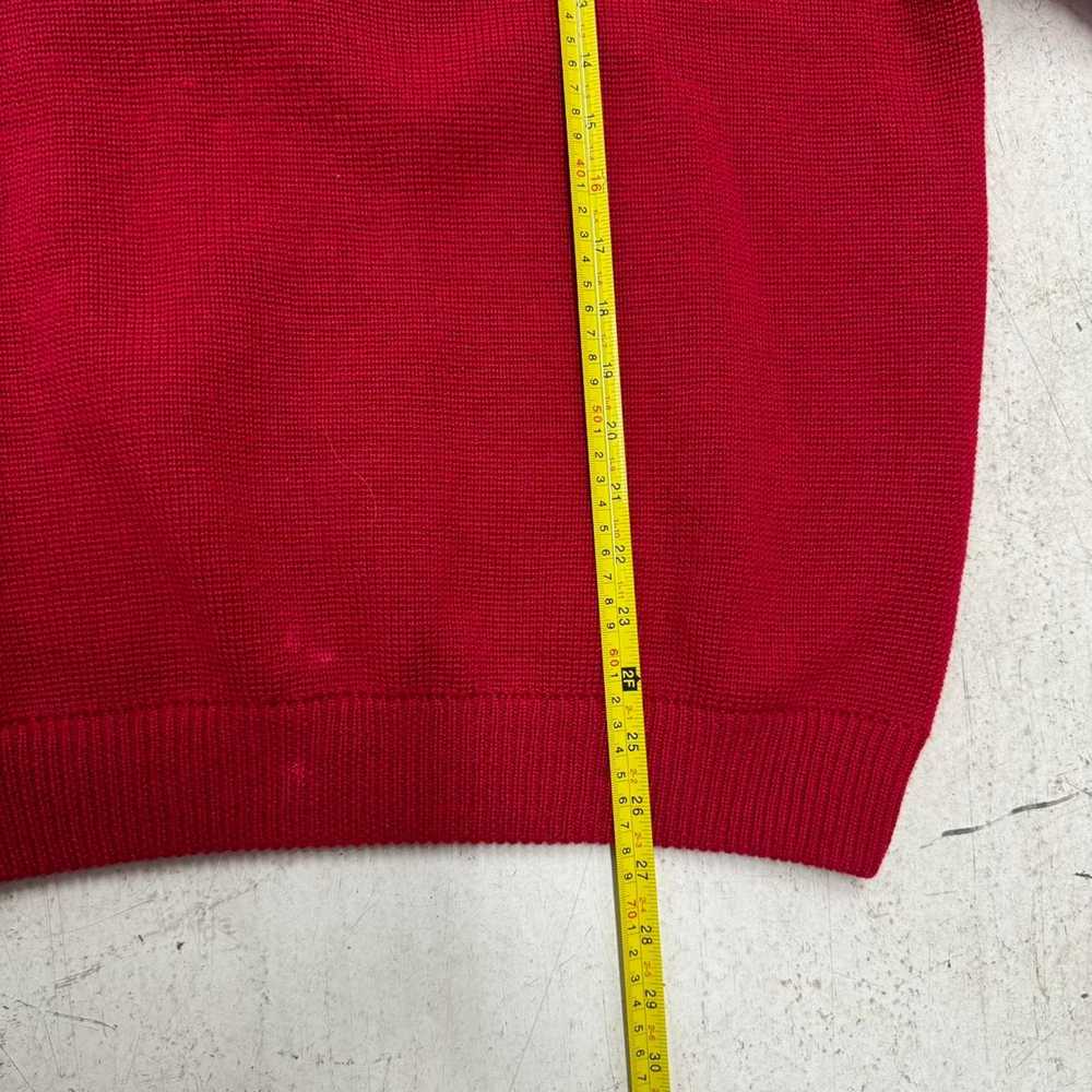 Patagonia Patagonia Red Merino Wool Knit Zip Pull… - image 5