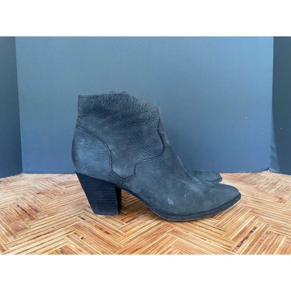 Womens Frye Suede Gray Ankle Boots Size 7.5 - image 1