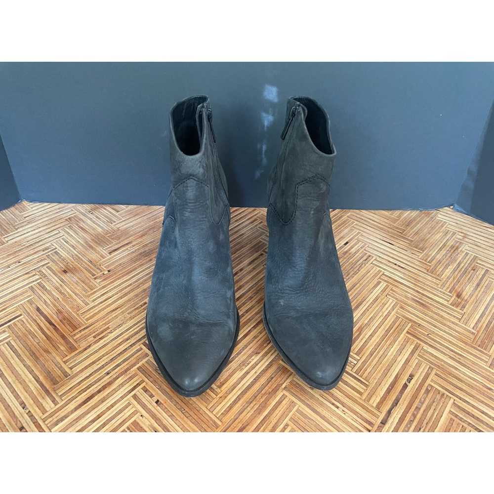 Womens Frye Suede Gray Ankle Boots Size 7.5 - image 2