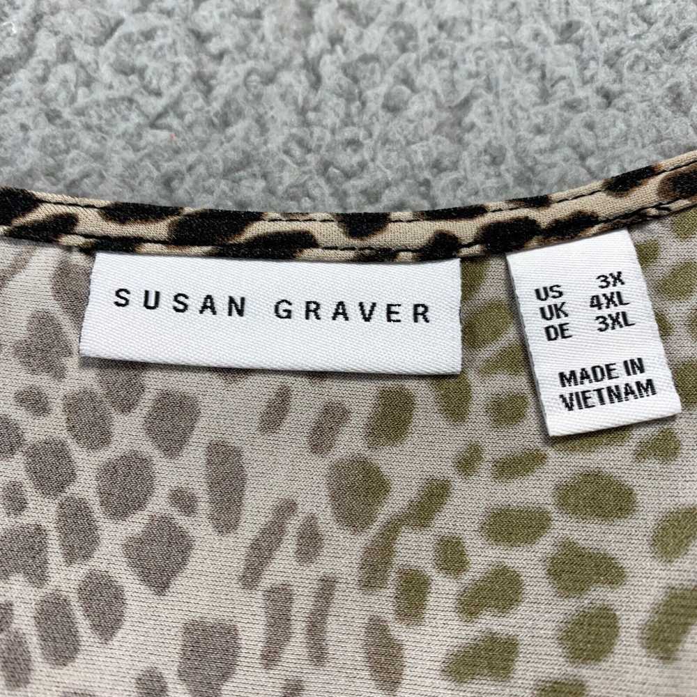 Susan Graver SUSAN GRAVER Blouse Womens 3X Top Ch… - image 3
