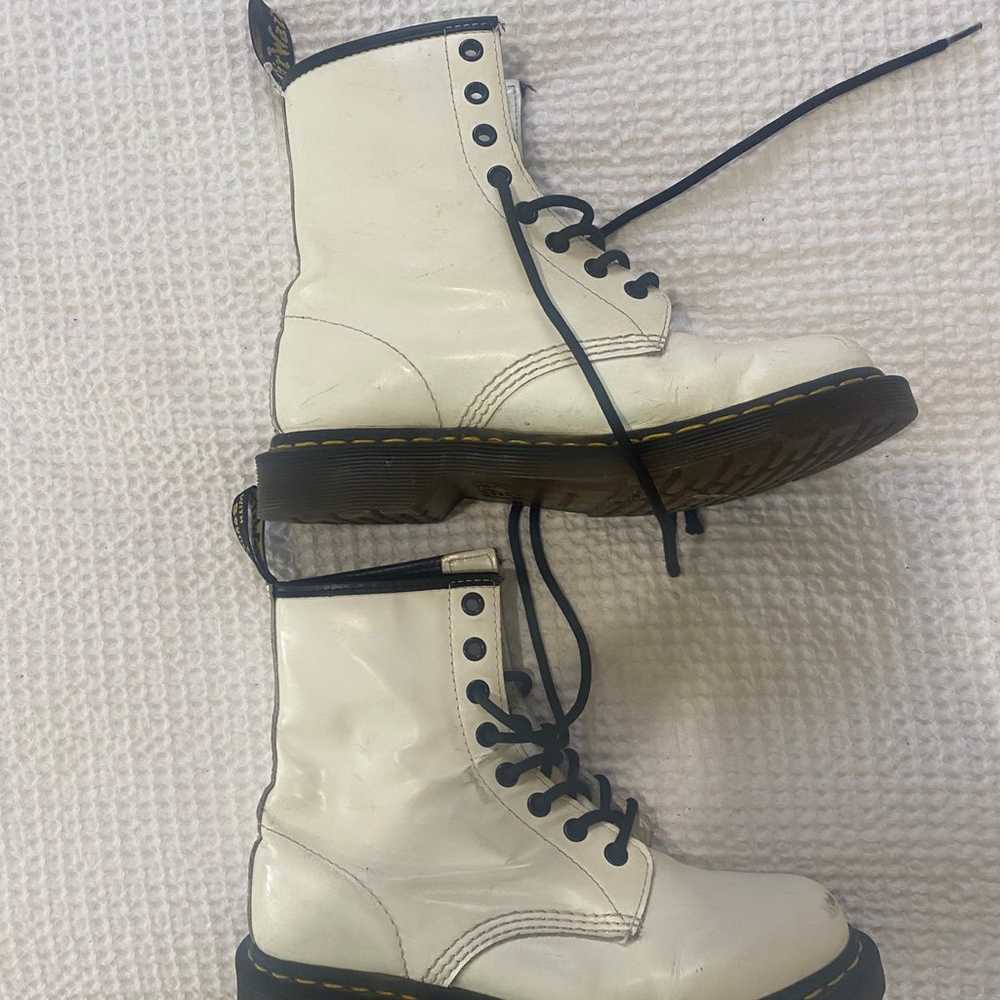 Dr. Martens 1460 White Boots - image 3