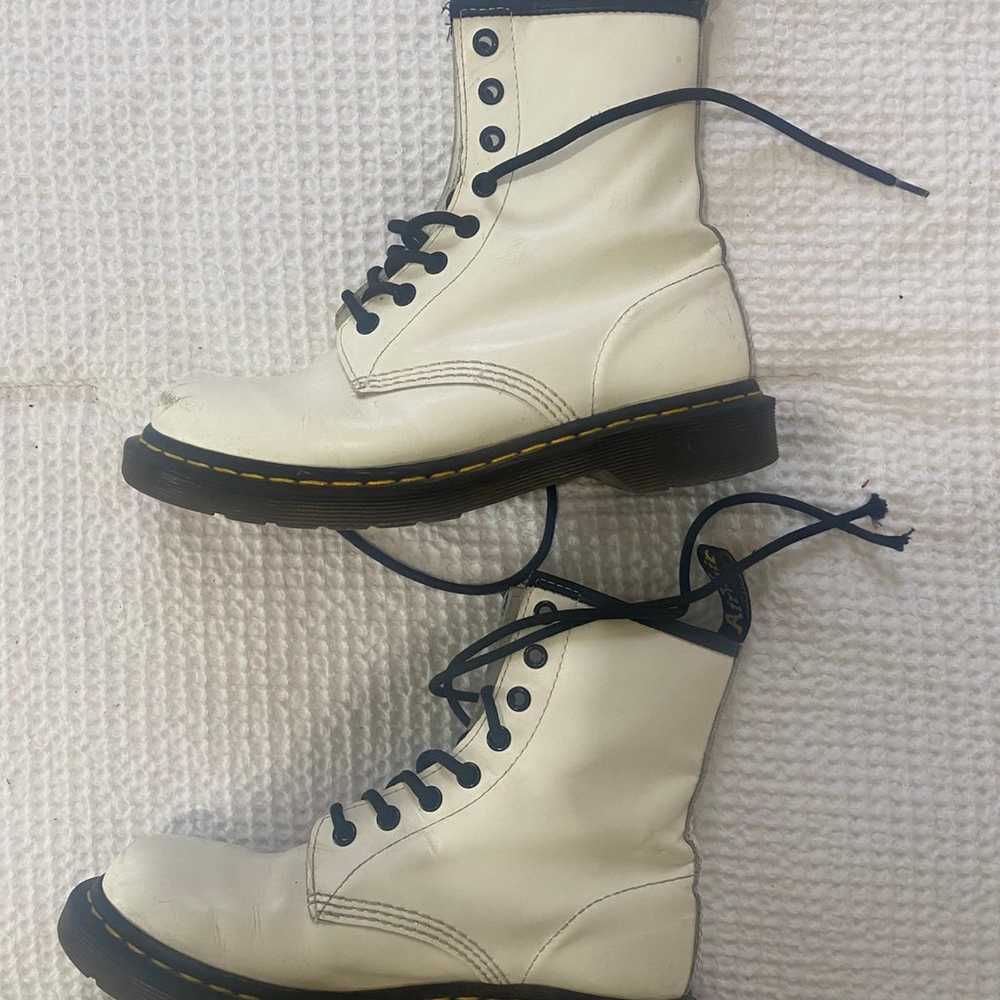 Dr. Martens 1460 White Boots - image 4