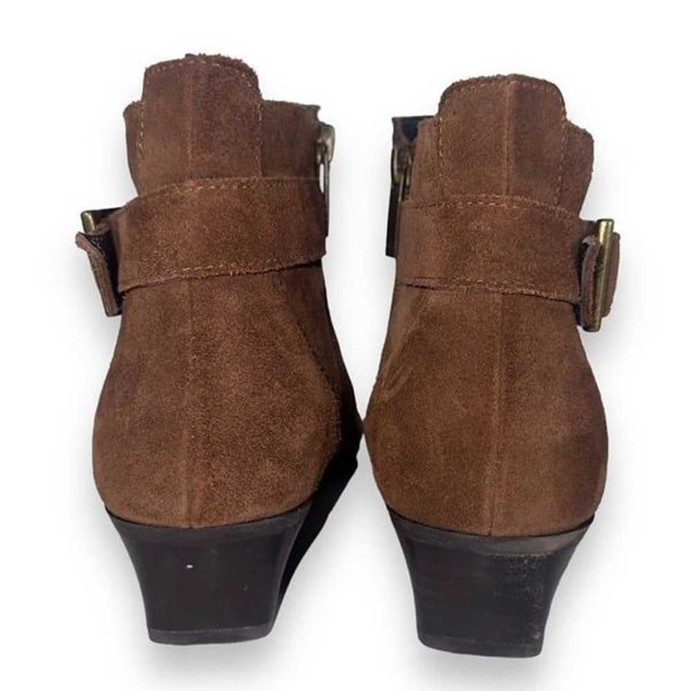 Aquatalia Fernn Suede Ankle Boots Brown Made in I… - image 5