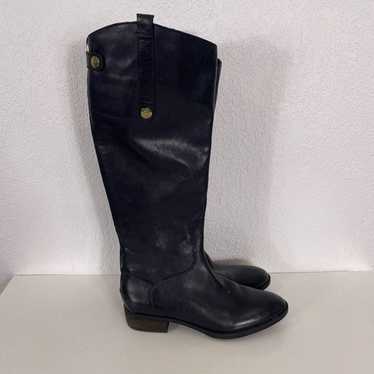Sam Edelman Black Leather Penny Tall Riding Boots