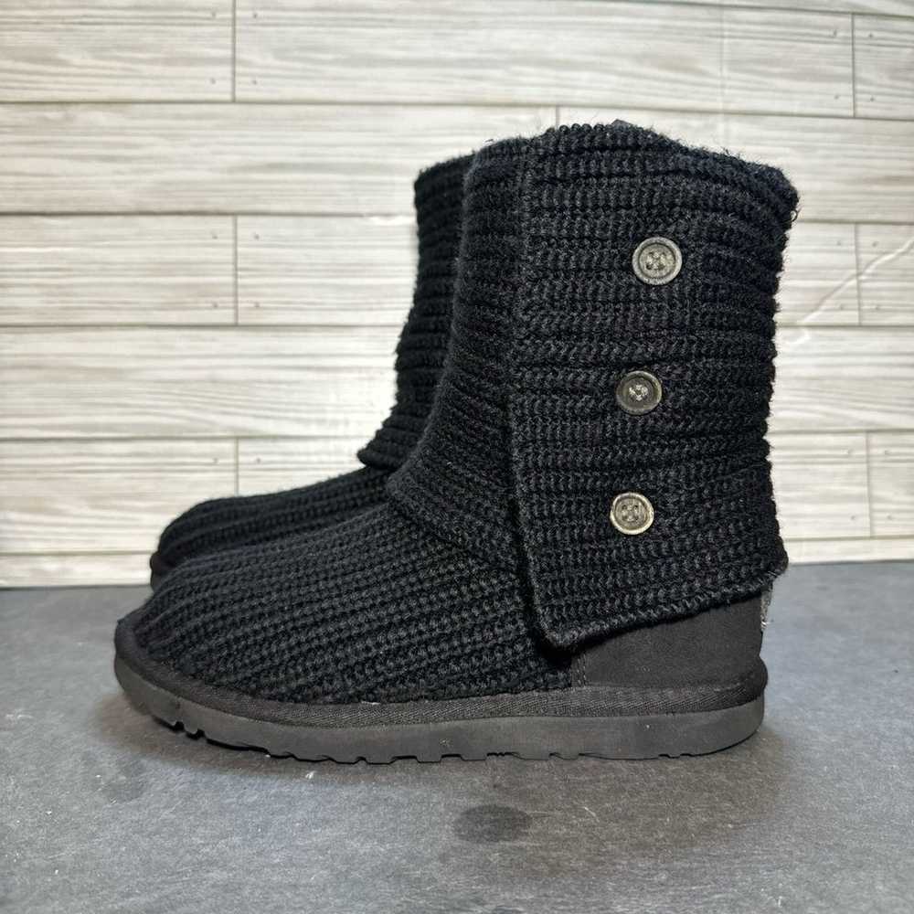 Ugg Cardy Classic Knit Boot Black Women’s Size 6 … - image 3