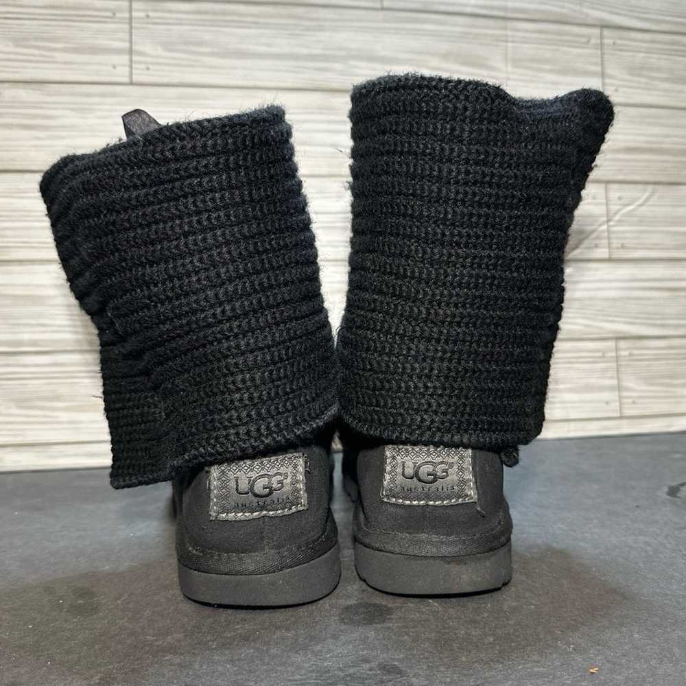 Ugg Cardy Classic Knit Boot Black Women’s Size 6 … - image 4