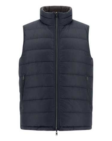 Herno Black Reversible Nylon Waistcoat (Vest)