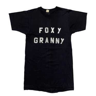 1970s Made in USA ‘Foxy Granny’ Glitter Print Nov… - image 1