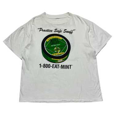 ‘90s Mint Snuff ‘Practice Safe Snuff’ T-Shirt - W… - image 1