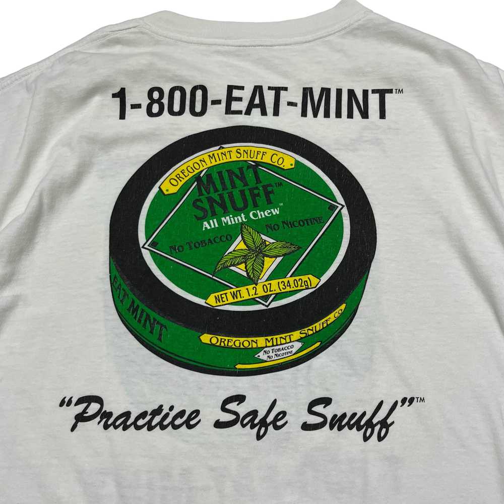 ‘90s Mint Snuff ‘Practice Safe Snuff’ T-Shirt - W… - image 5