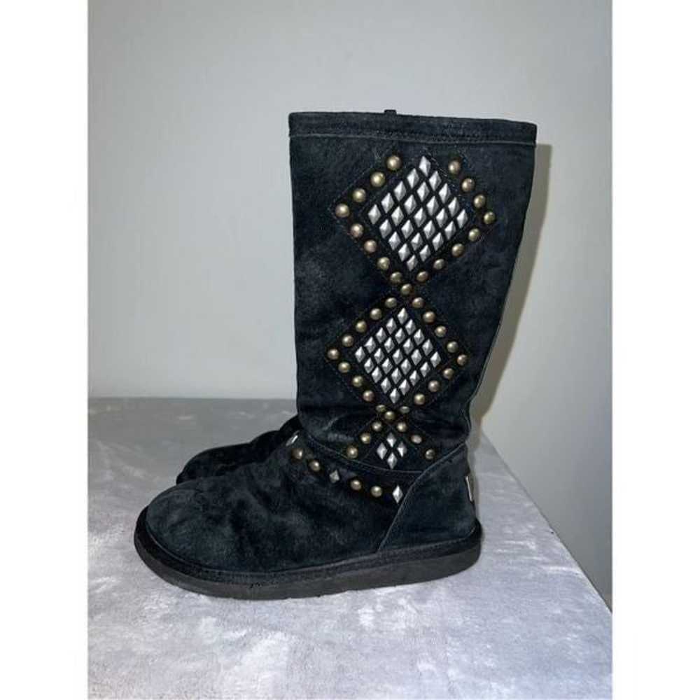 Ugg Studded Embellished Ugg Black Suede Boots Wom… - image 3