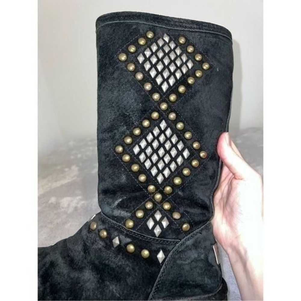 Ugg Studded Embellished Ugg Black Suede Boots Wom… - image 8