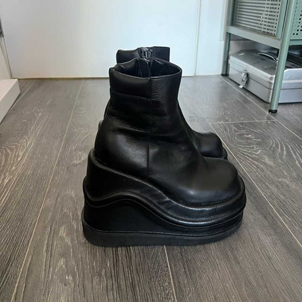 UNIF Wave Platform Leather Boots - image 1