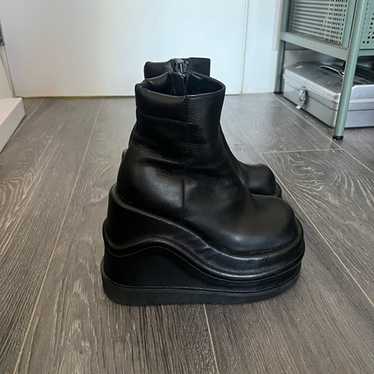 UNIF Wave Platform Leather Boots - image 1