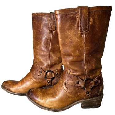 Frye Carson Harness Western Boots, Size 7.5B - image 1