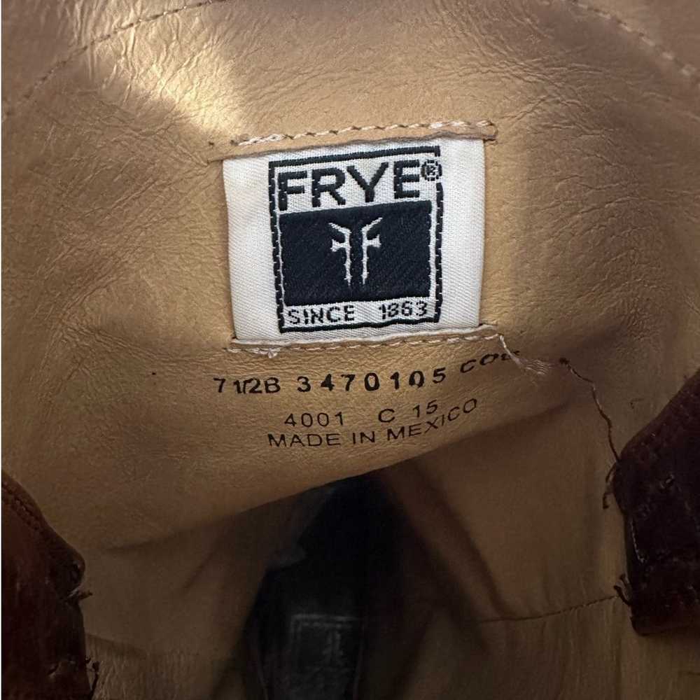 Frye Carson Harness Western Boots, Size 7.5B - image 9