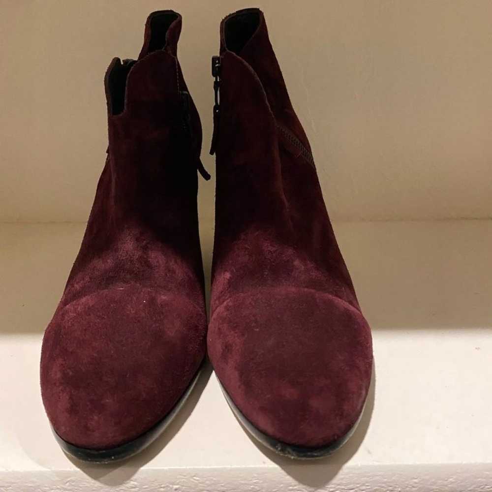 Rag & bone burgundy suede booties boots shoes - image 2