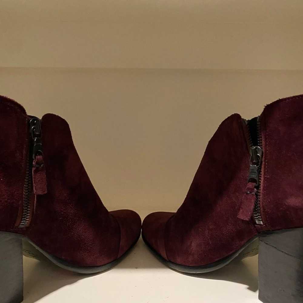 Rag & bone burgundy suede booties boots shoes - image 4