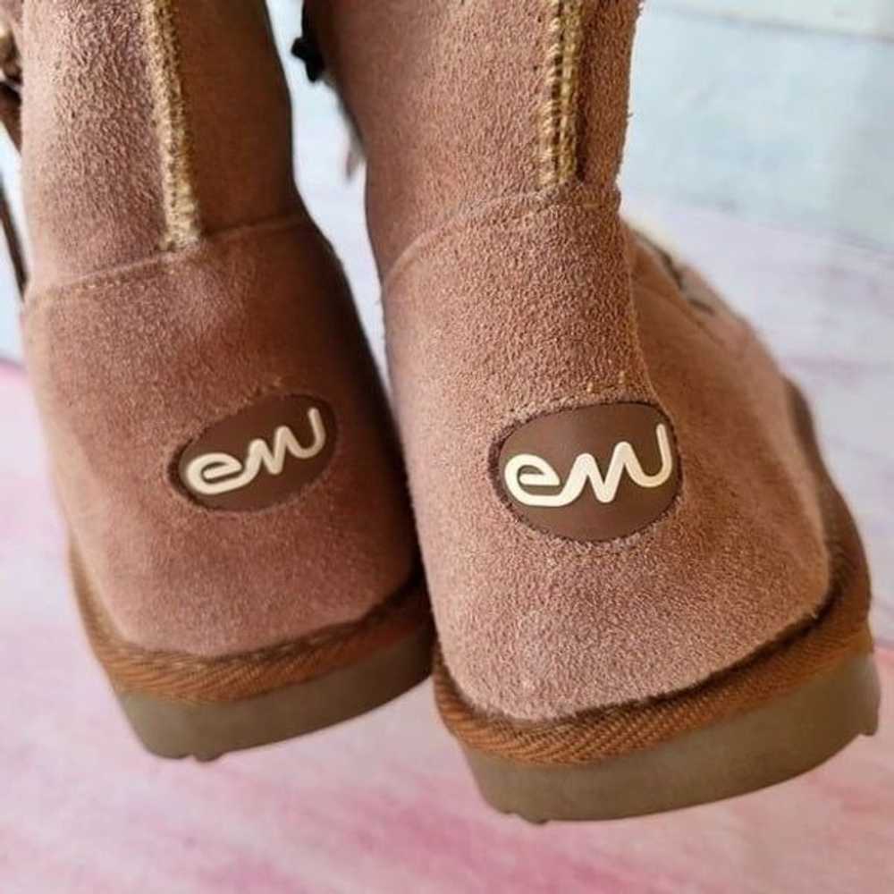 Emu Australia Pink Suede Wool Lined Lace Up Winte… - image 6
