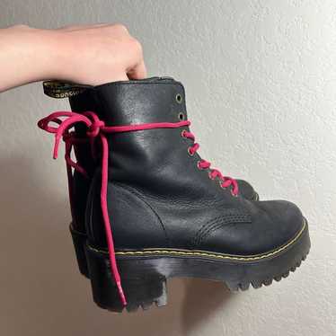 Dr. Martens chunky black leather boot