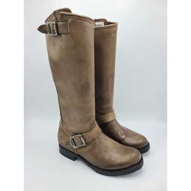 Frye Veronica 77618 Brown Leather Tall Knee High R