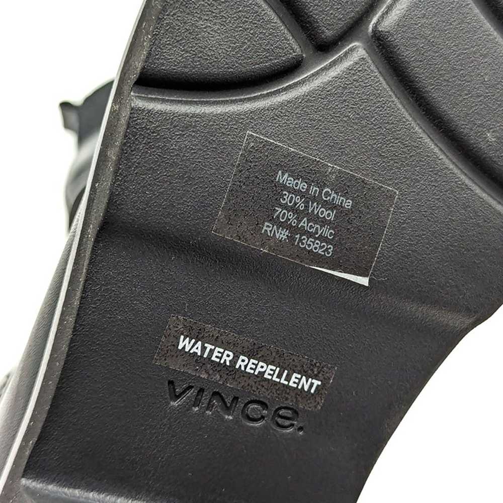 Vince Women Rue Water Repellent Black Leather Lug… - image 8