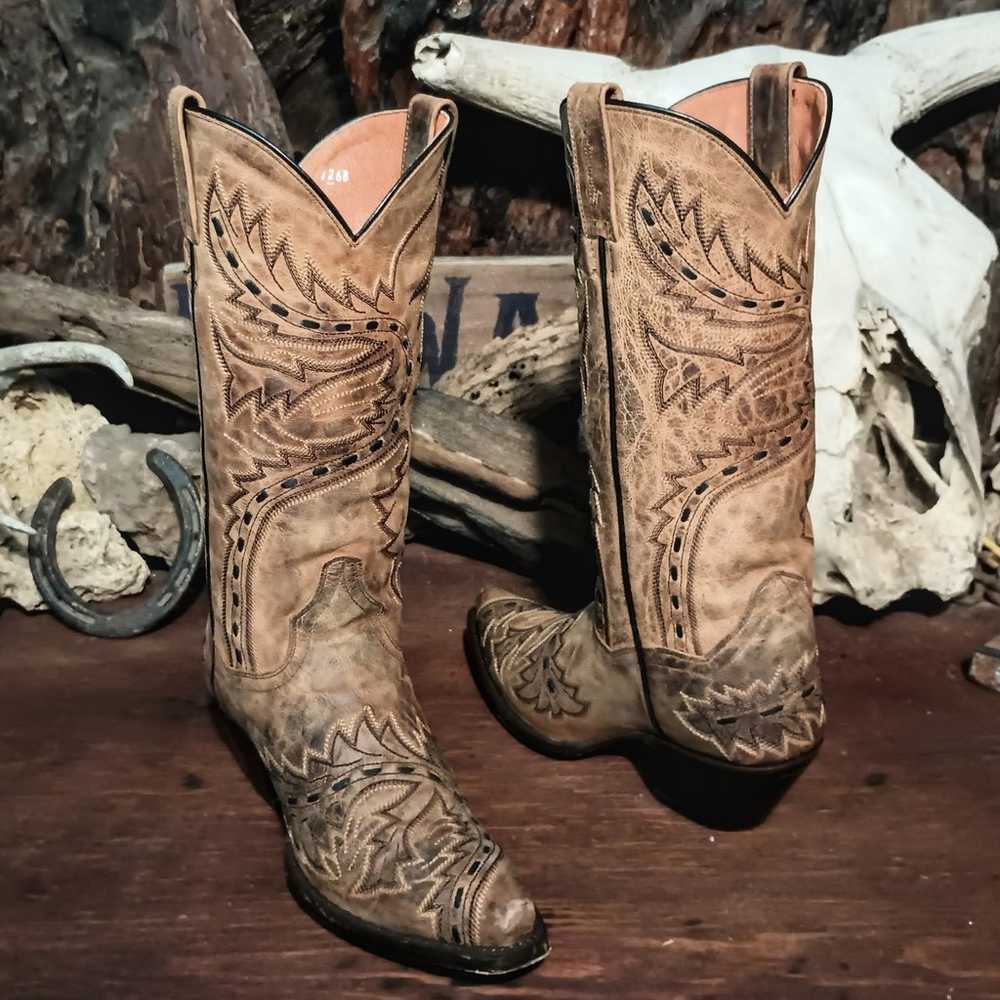 Dan Post sidewinder cowboy cowgirl western boots - image 2
