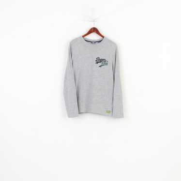 Superdry Superdry Men M Long Sleeved Shirt Grey C… - image 1