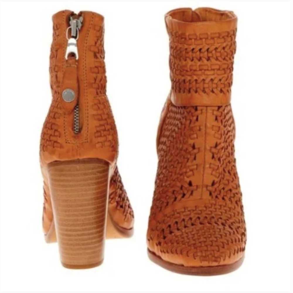 Rag & Bone Brown Woven Leather Boots 38.5 - image 2
