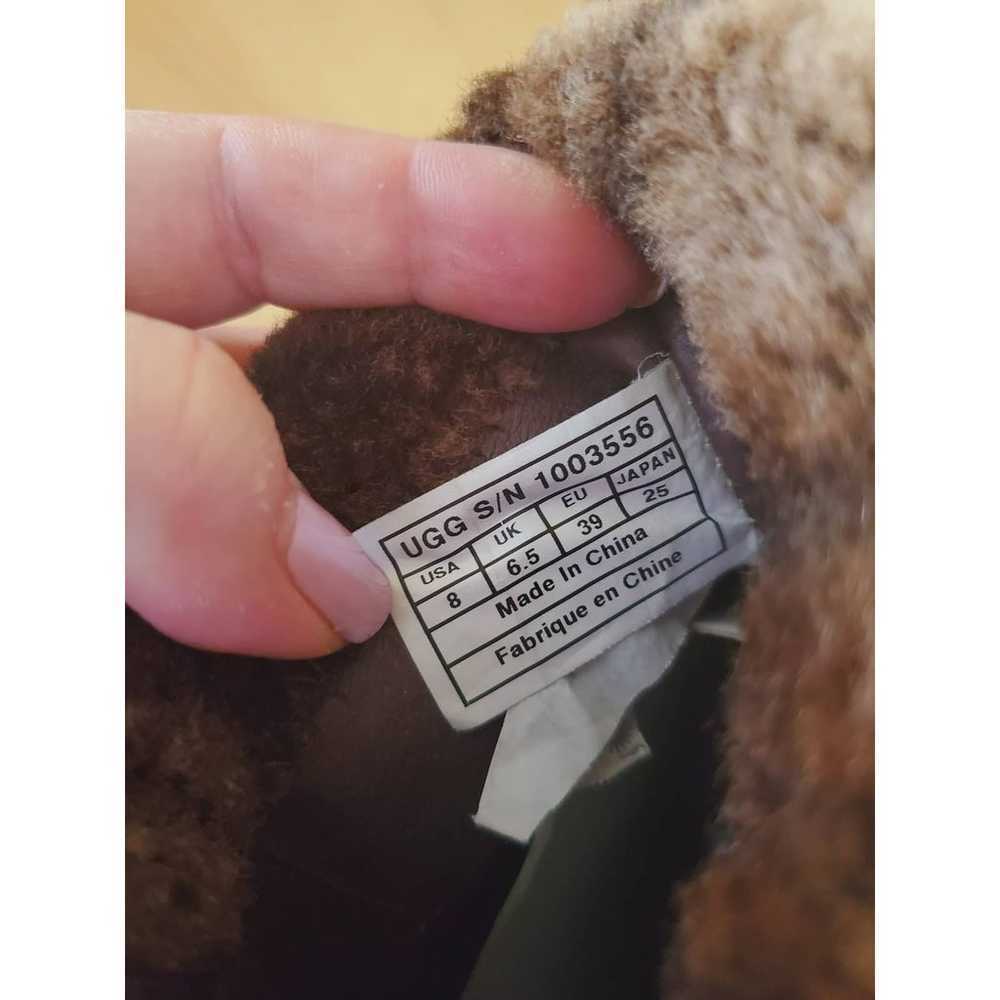 Ugg Australia Savoie Brown Leather Fold Down Plat… - image 7