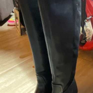 KG Kurtgeiger Over the Knee Boots with gold Zippe… - image 1