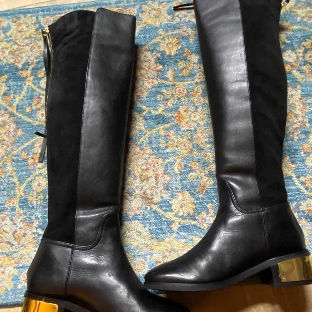 KG Kurtgeiger Over the Knee Boots with gold Zippe… - image 6