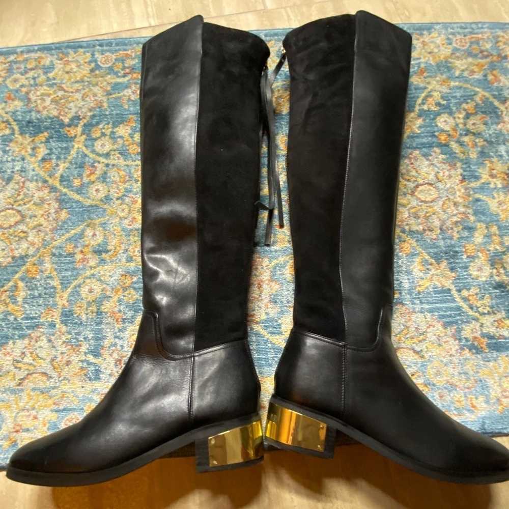 KG Kurtgeiger Over the Knee Boots with gold Zippe… - image 7