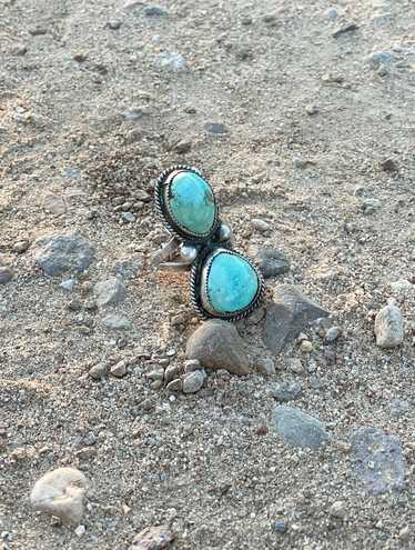 Two Stone Turquoise Ring