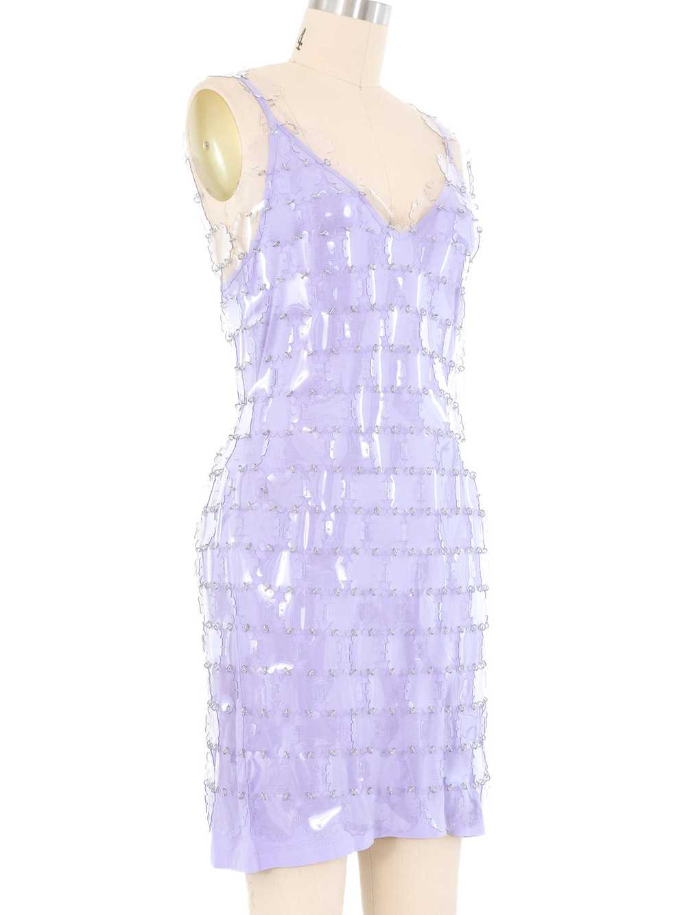 Paco Rabanne PVC Floral Mini Dress - image 3