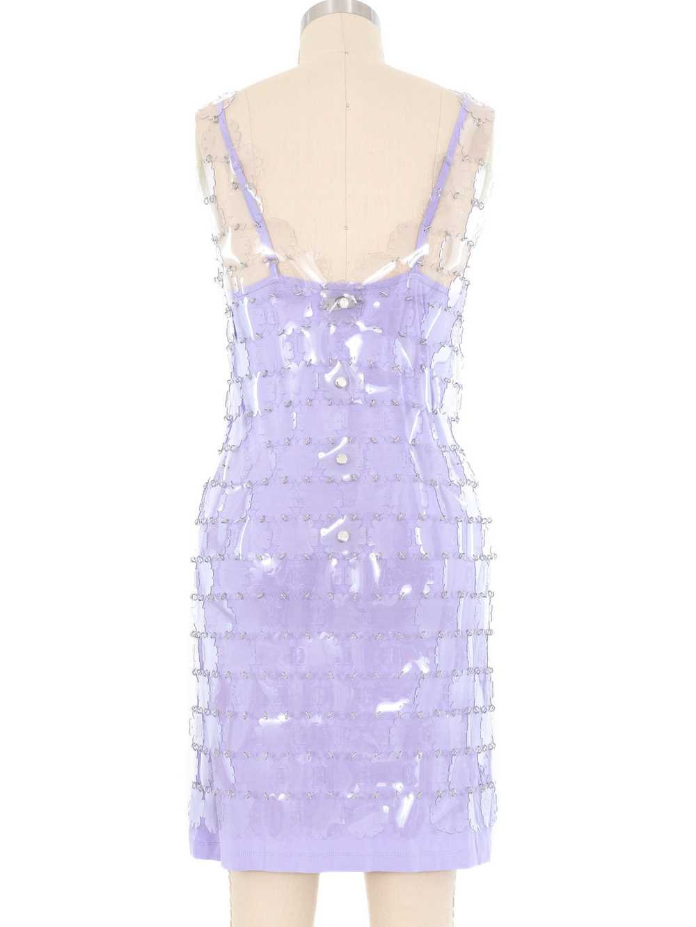 Paco Rabanne PVC Floral Mini Dress - image 4