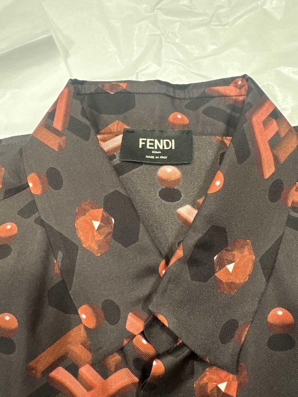 Fendi Fendi Oversized FF Diamond Motif Short Slee… - image 11