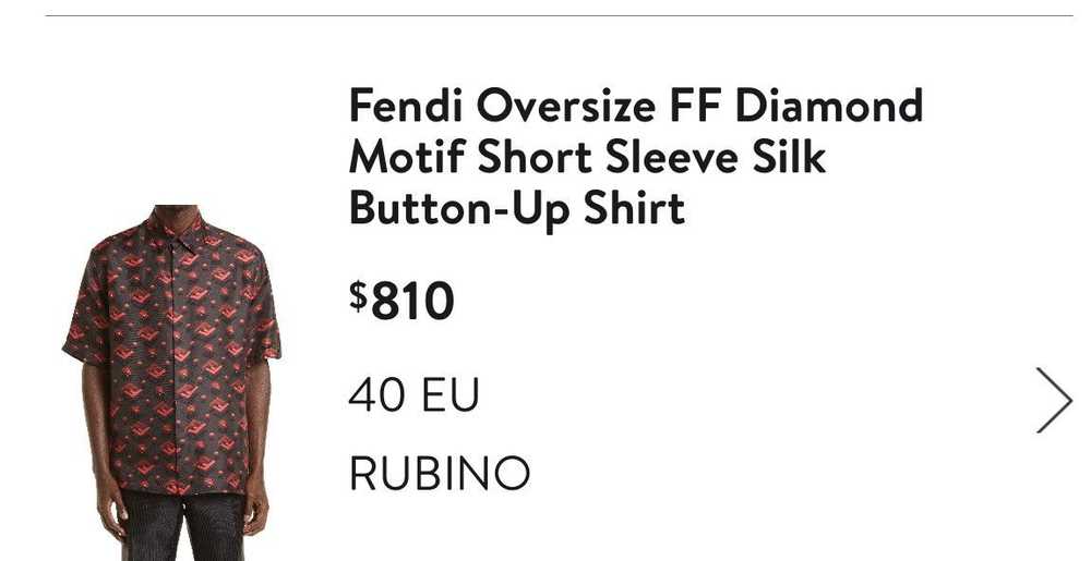Fendi Fendi Oversized FF Diamond Motif Short Slee… - image 12