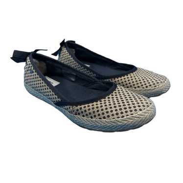 UGG Indah Burlap Slip-On Flat Shoes Size 6.5 - image 1