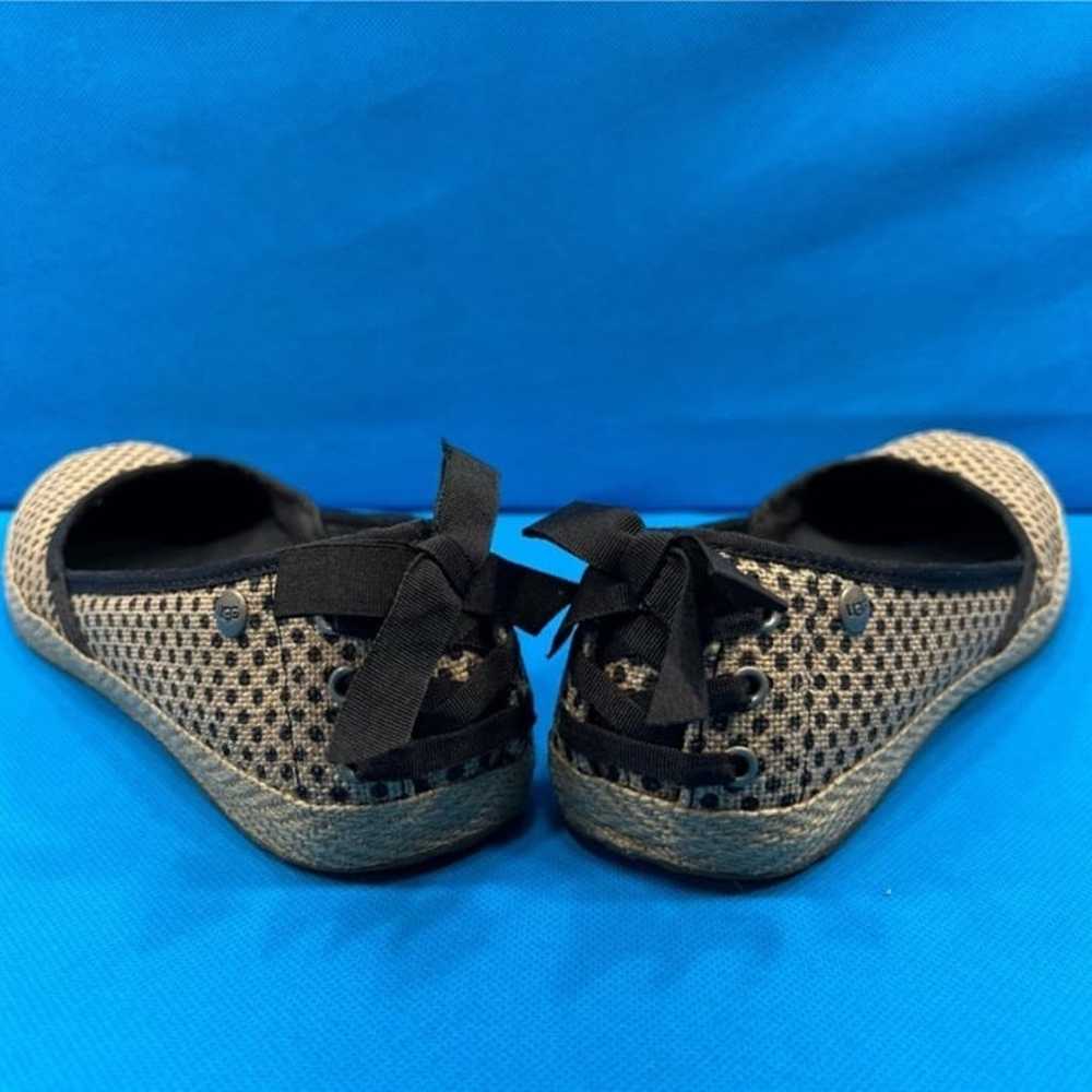UGG Indah Burlap Slip-On Flat Shoes Size 6.5 - image 7