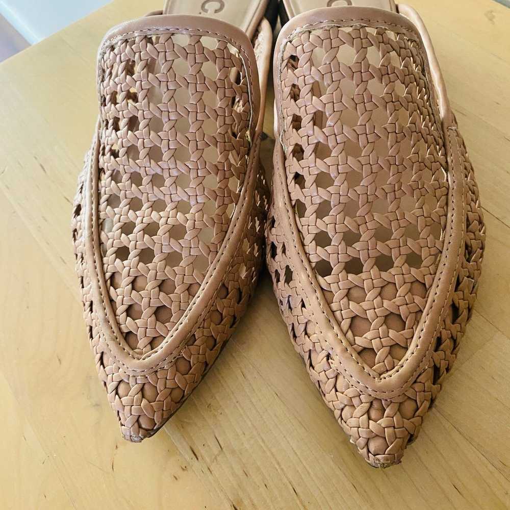 INC "Jalissap" toffee beige woven pointed mules (… - image 6
