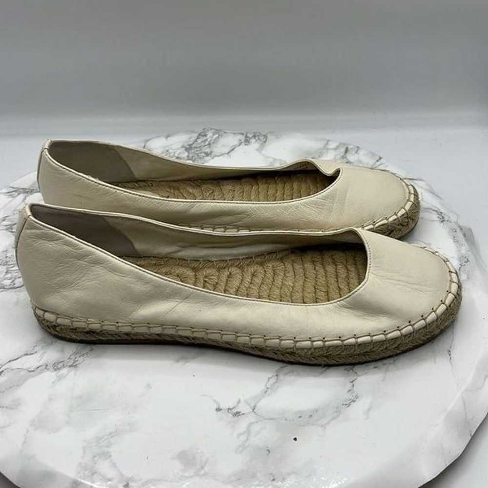 COLE HAAN Aimee" Leather Ballet Flats Espadrille-… - image 1
