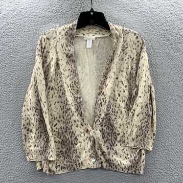 Vintage CHICOS Sweater Womens Size 2 Large Silk Bl