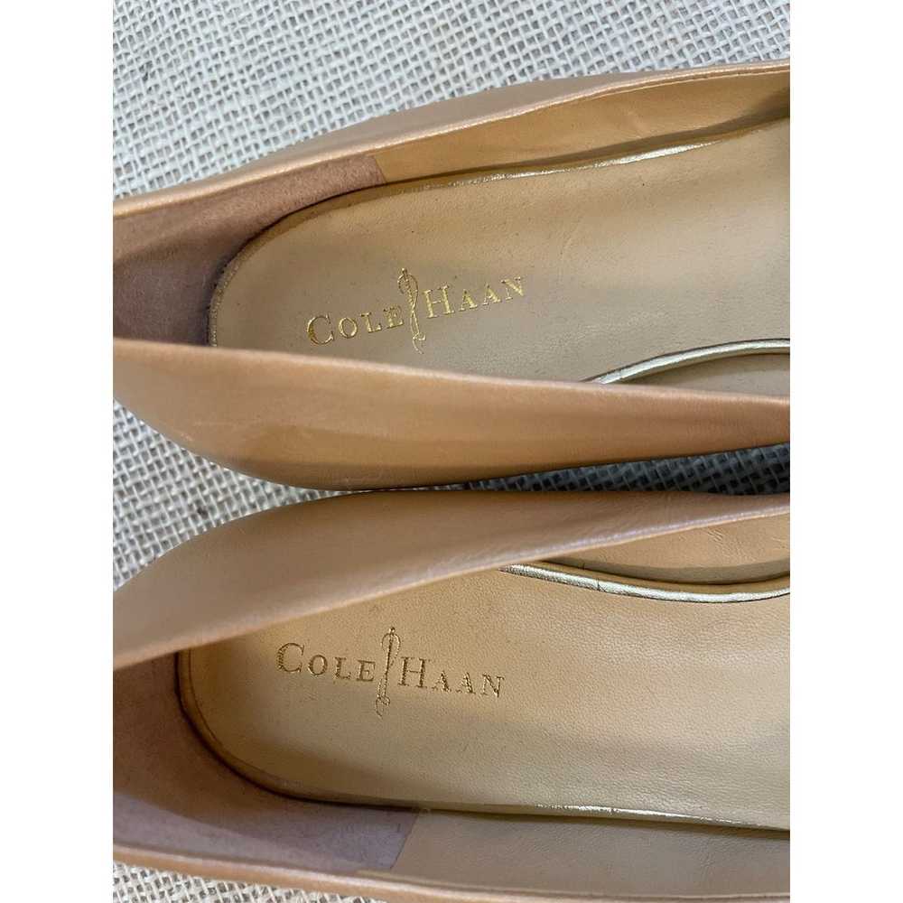 Cole Haan NEW, D40639 Leather Flats Tan Ladies Si… - image 4