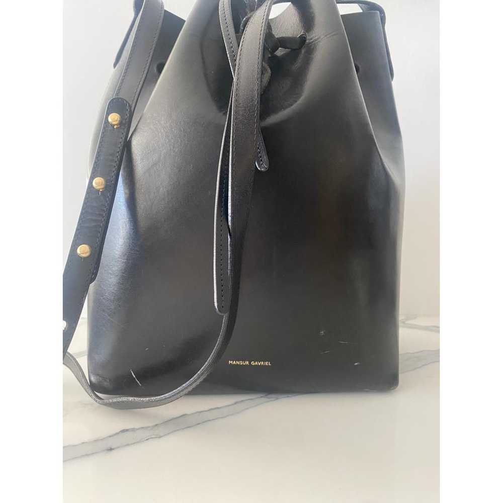 Mansur Gavriel Bucket leather handbag - image 4