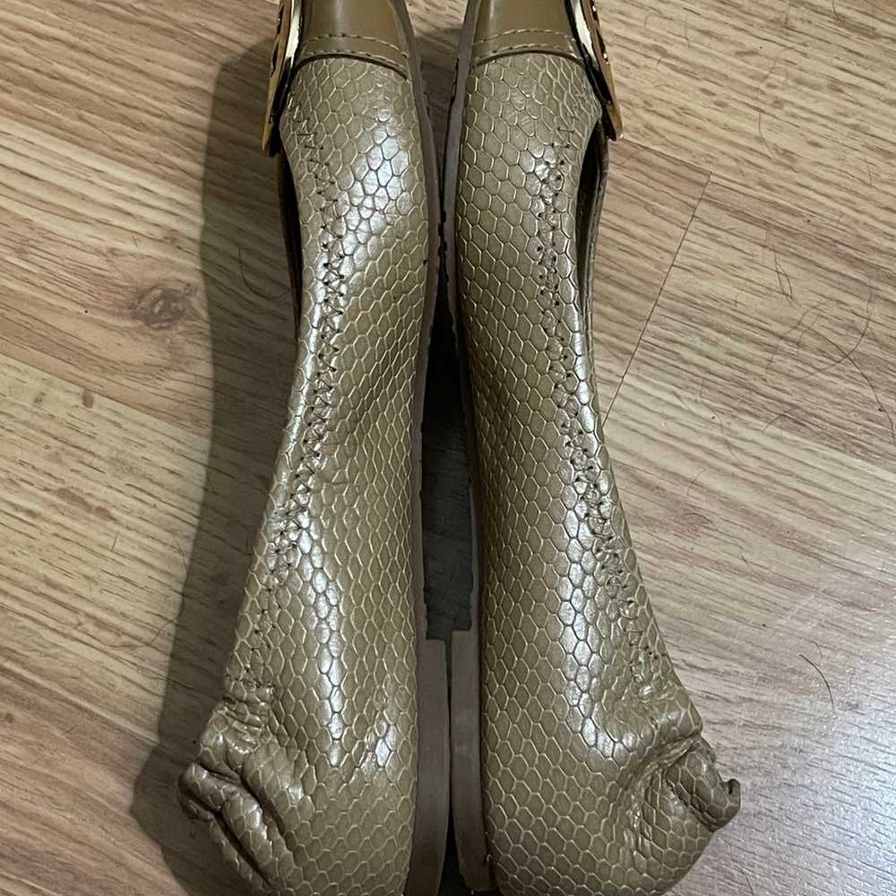 Tory Burch Tan Leather Reva flats Shoes size 7M - image 5