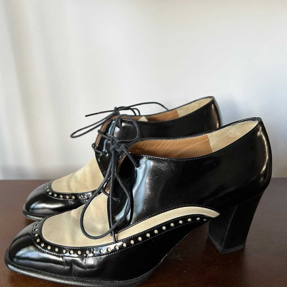 Vintage Fratelli Rossetti oxford lace up pumps - image 3