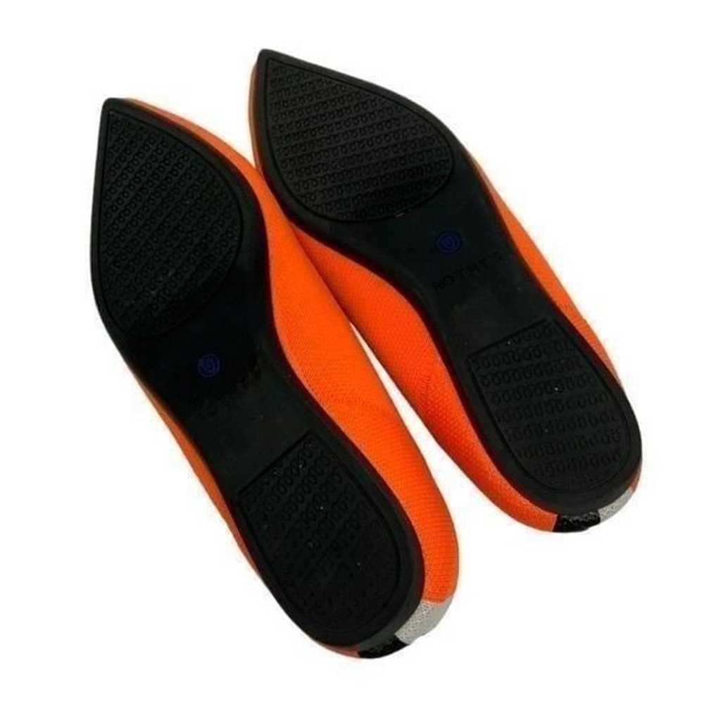 Rothy's The Point RARE Neon Orange Flats Size 6 - image 5